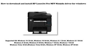 Hp laserjet pro mfp m125nw. Hp Laserjet Pro Mfp M225dn Driver And Software Free Downloads