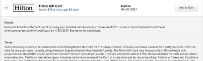 Check spelling or type a new query. Amexhiltongc 5 Off 75 On Hilton Gift Cards Doctor Of Credit