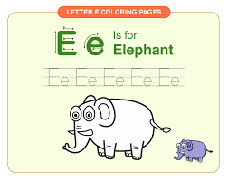 Coloring pages for kids of all ages. Letter E Coloring Pages Printable Letter E Coloring Pages