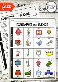 Digraph And Blend Chart Playdough To Plato