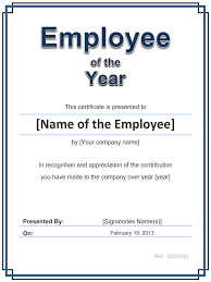 This person is seeking another job to expand. Employee Award Cetificate Free Template For Word