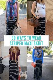 Black And White Maxi Skirt Outfit 30 Ways To Wear A Black And White Striped Maxi Skirt Away From The Blue Blog 30wears Striped Maxi Skirts Black White Maxi Skirt Striped Maxi Skirt Outfit