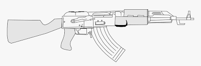 Download 2,000+ royalty free spray paint gun vector images. Guns Clipart Ak47 Ak 47 Vector Outline Hd Png Download Kindpng