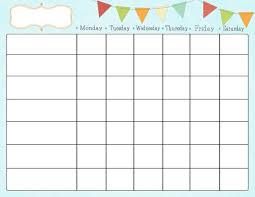 Free Printable Chart Maker Class Schedule Chart Maker Weekly