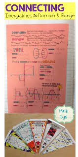 Teach Domain And Range With Compound Inequalities Ideas For Instruction Basic Algebra High School Math Inequality