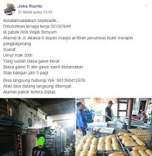 » talkshow sukses bersama jordan plastics komunitas/networking posted on : Lowongan Kerja Di Pabrik Roti