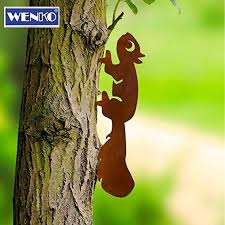 Zierstecker Rostpatina Eichhornchen 1 Stuck Metallkunstprojekte Schrottplatzkunst Altmetallkunst