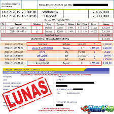 Bukti Pembayaran Lunas Bermain Di Nemo4d Mainan Periode Tanggal