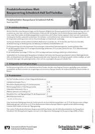 Das mindestsparguthaben rechnet sich aus dem prozentsatz von der. Produktinformationsblatt Tarif Fuchsbau Bausparkasse