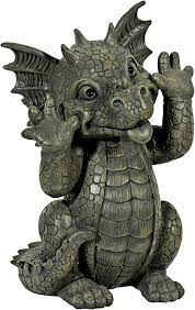 Garden Figure Garden Dragon Pulling Faces Amazon Co Uk Garden Outdoors Drachen Drachen Kinder Babydrache