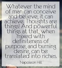 Nowhere can i think so happily as in a train. Leigh Chantelle Friday S Final Say Napoleon Hill Thoughts Quote