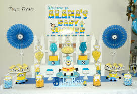 Pin By Janet Ortega On Candy Buffets By Teeps Treats Minion Baby Shower Baby Shower Minion Baby