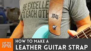 The guitar strap making video tutorial below shows you how to prepare your guitar strap so it can be sewn on a leather sewing machine. How To Make A Leather Guitar Strap I Like To Make Stuff