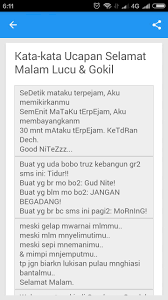 Berikut kumpulan kata kata lucu humor bergambar terbaru yg bikin ngakak gokil. Kata Kata Ucapan Selamat Tidur Terlengkap Fur Android Apk Herunterladen