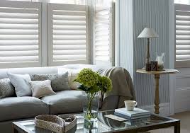 The larger louvers give the shutters an. White Shutters Google Search Living Room Blinds Vertical Window Blinds Diy Blinds