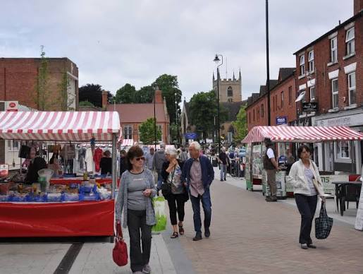 Street and buildings in Hucknall
