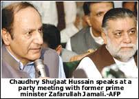 Jamali resigns, nominates Shujaat as prime minister: •Shaukat to be next PM  •Special NA session