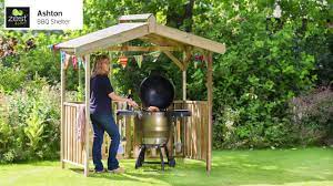 If you want to create a lean to shelter for your bbq grill, using common materials and tools, you should take a look over this project. Animated Assembly Video Ashton Bbq Shelter By Zest 4 Leisure Youtube