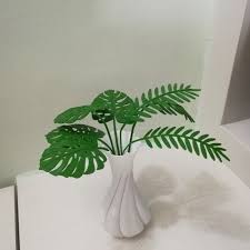 A big room with bright, indirect sunlight is the perfect place for monstera deliciosa. Download Twisted Vase With Mimosa And Monstera Leaves Von Tomas Talento