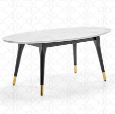The kitchen island back, coffee bar and floating shelves are also from grabill cabinets on walnut in their. Elle Decor Clemintine Mid Century Modern Living Room Furniture Collection Oval Coffee Table Marble Buy Online In Bangladesh At Bangladesh Desertcart Com Productid 92349060