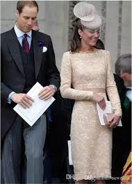 In einer erklärung aus dem palast stellte sich heraus. Grosshandel Promi Kate Middleton Champagner Kleider Fur Die Brautmutter Lange Armel Reissverschluss Hinten Kurze Brautkleider Von Newdeve 63 8 Auf De Dhgate Com Dhgate