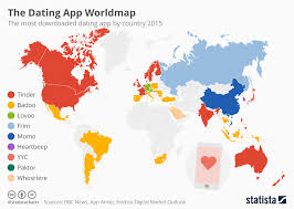 chart the dating app worldmap statista