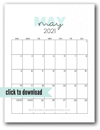 Printable a4 monthly calendar 2021. Cute 2021 Printable Calendar 12 Free Printables