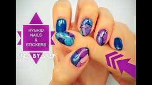 Zdobienie Paznokci Hybrydowych Naklejki Wodne Hybrid Nail