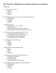 The Outsiders Multiple Choice Review Questions By Chapter In 2020 This Or That Questions The Outsiders Multiple Choice