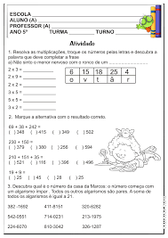 Atividade Matematica 5Âº Ano Operacoes