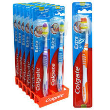 Colgate Extra Clean Toothbrushes Tooth Brush Oral Reach Back Teeth New Brushing Teeth Clean Toothbrush Colgate