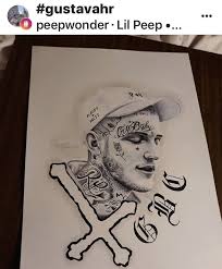 Rip Lil Peep Rapper Art Drawings Peeps
