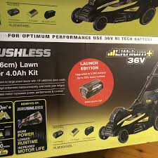 There are many products available on the market that runs on electricity, batteries. New Model Ryobi 36v 5 0ah Launch Edition 18 Brushless Mower Kit 499 Bunnings Ozbargain