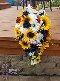 Check spelling or type a new query. Dress My Wedding Sunflower Cascading Bouquet Set