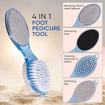 Amazon.com : VEGA 4-in-1 Pedicure Foot Scrubber 1 Pcs : Callus Stones : Health & Household