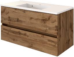 30 000 produits en stock, livraison sous 48h et en drive sous 24h. Meuble Sous Vasque Avec Plan Vasque 100 Baabe Ton Chene Wotan Sb Meubles Discount