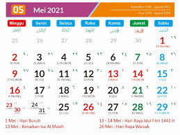 Kalender Bulan Mei 2021 Dan Hari Peringatannya Enkosa Com Informasi Kalender Dan Hari Besar Bulan Januari Hingga Desember 2021 Tanggal, 1 januari 2021 : kalender bulan mei 2021 dan hari