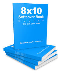 Magazines, flyers, stationery items, business cards, books and brochures! 8 10 Softcover Book Mockup 350 Pages Cover Actions Premium Mockup Psd Template