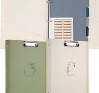 1 Inch Linen 3-Ring Binder - Durable Hardcover With Pockets For School Or  Office (Holds 175 Sheets)