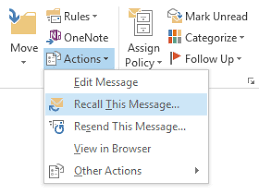 Re·called , re·call·ing , re·calls 1. Recall A Sent Message And Why It Will Probably Fail Msoutlook Info