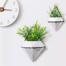 Fejka artificial potted plants don't require a green thumb. Set Of 4 Ceramic Mounted Succulent Air Plant Flower Pots Cactus Faux Plants Containers White Modern