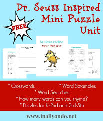 3 april 2020 we regret that in the present circumstances we are unable to process prize entries for this puzzle. Dr Seuss Inspired Mini Puzzle Unit In All You Do
