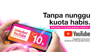 Untuk melakukan aktivasi paket tri unlimited ini cukup mudah, dimana gadgeter dapat memasukkan kode *123# pada periode waktu sangat singkat mulai dari 1 jam, 3 jam, 12 jam dan 24 jam. Promo Unlimited Youtube Tri Indonesia