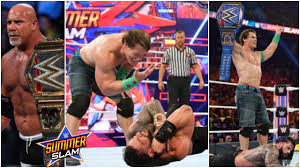 John cena's recent movie schedule will not impact his appearance at wwe summerslam 2021. Wwe Summerslam 2021 John Cena Wins Universal Championship Goldberg Wins Wwe Championship 2021 Win Big Sports