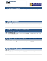 Business Requirements Document Template 14 In 2020 Business Requirements Document Templates Business Template