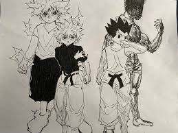 Gon freecss is the 1st character in the hunter x hunter roster. I Drew Gon And Killuas Chimera Ant Arc Transformations What Was Your Favorite Chimera Ant Arc Moment Hunterxhunter
