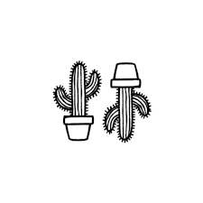 Minimalist Cactus Set Of 2 Small Cactus Tattoo Cactus Etsy In 2021 Cactus Tattoo Tiny Tattoos Tattoos