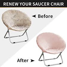 All products from saucer chair cover category are shipped worldwide with no additional fees. Zc Mall Velvet Saucer Chair Slipcover Moon Chair Covers Spandex Fabric Hammock Town