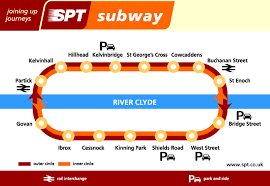 West George Street Glasgow Map St. George's Cross Station Map - Glasgow Subway