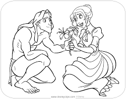 Tarzan And Jane Coloring Page Cartoon Coloring Pages Disney Coloring Pages Tarzan And Jane